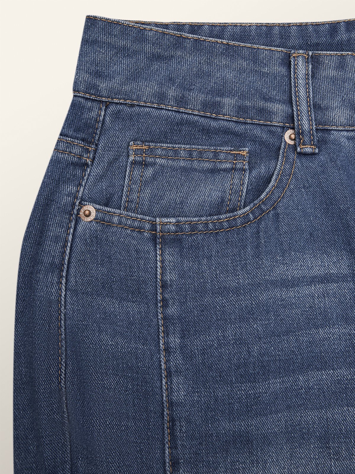 Denim Regular Fit Casual Plain Jeans | stylewe