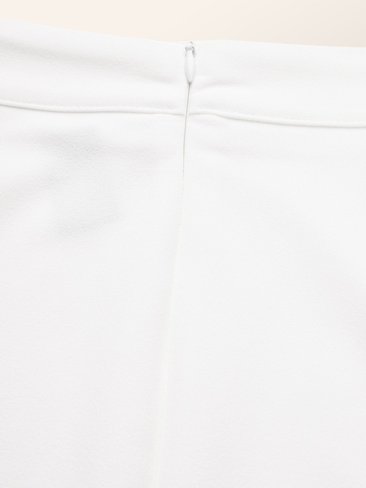 Lightweight Micro-Elasticity Elegant Regular Fit Plain Midi Skirt