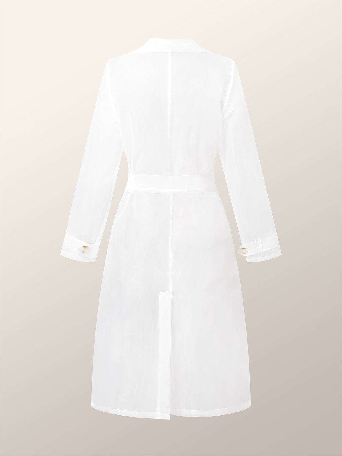 Lapel Collar Plain Elegant Long sleeve Kimono