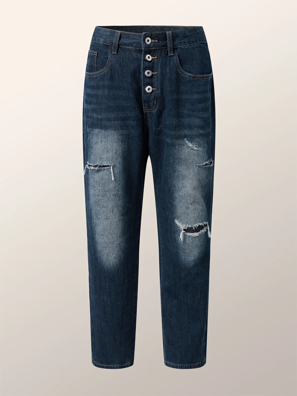 Plain Denim Regular Fit Urban Jeans