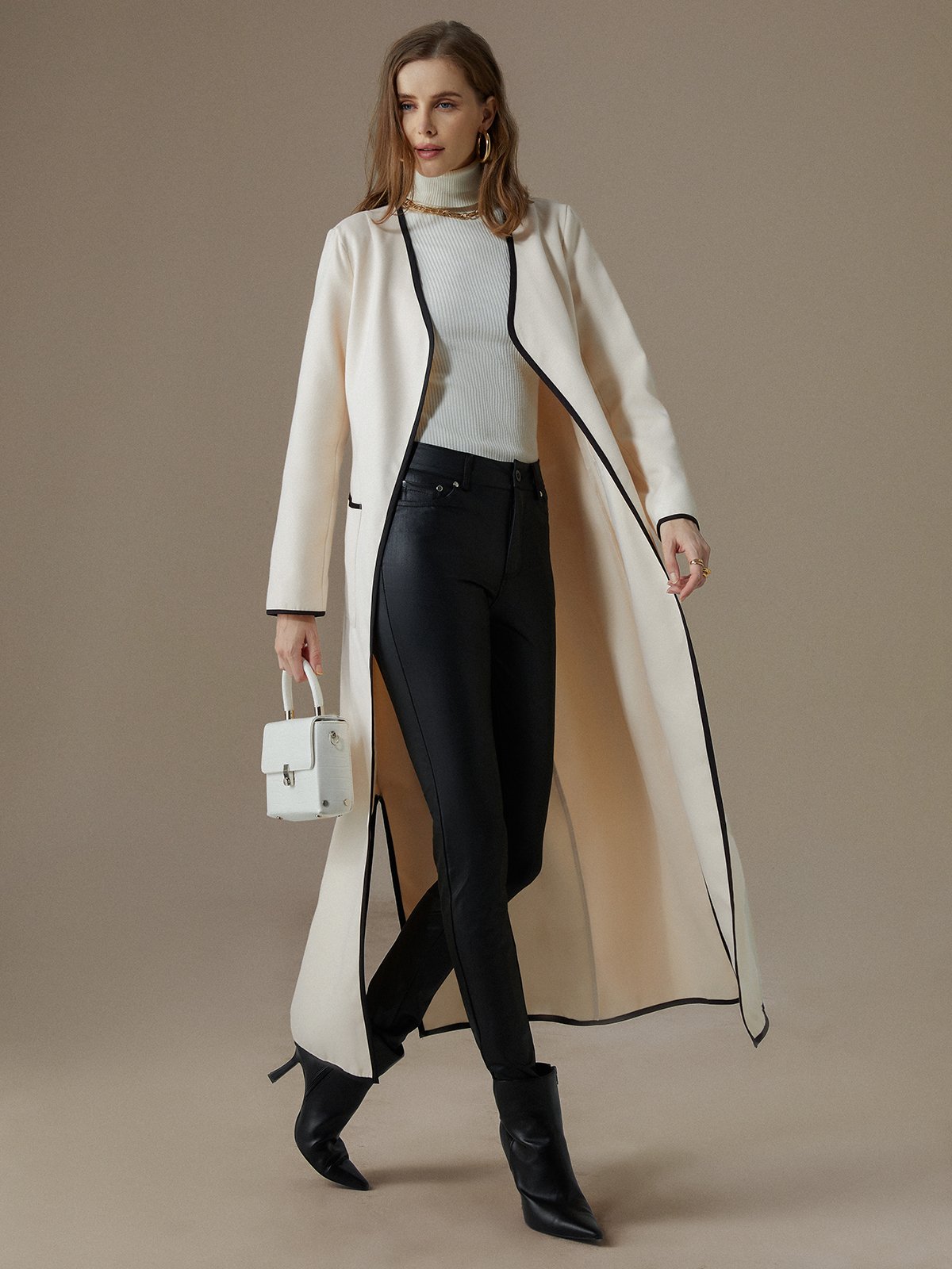 Loose Simple Long Sleeve Overcoat