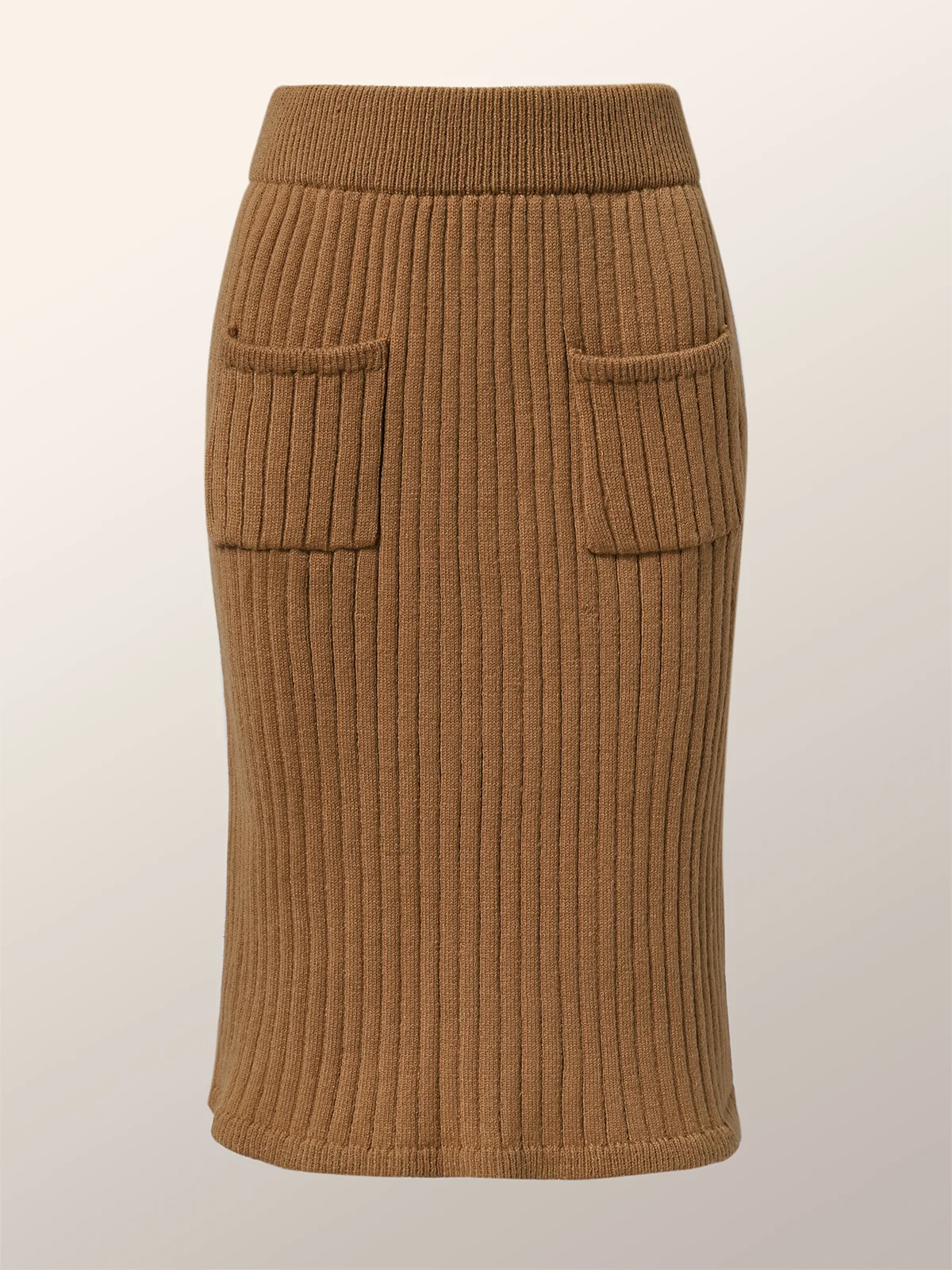 Tight Urban Midi Plain Skirt