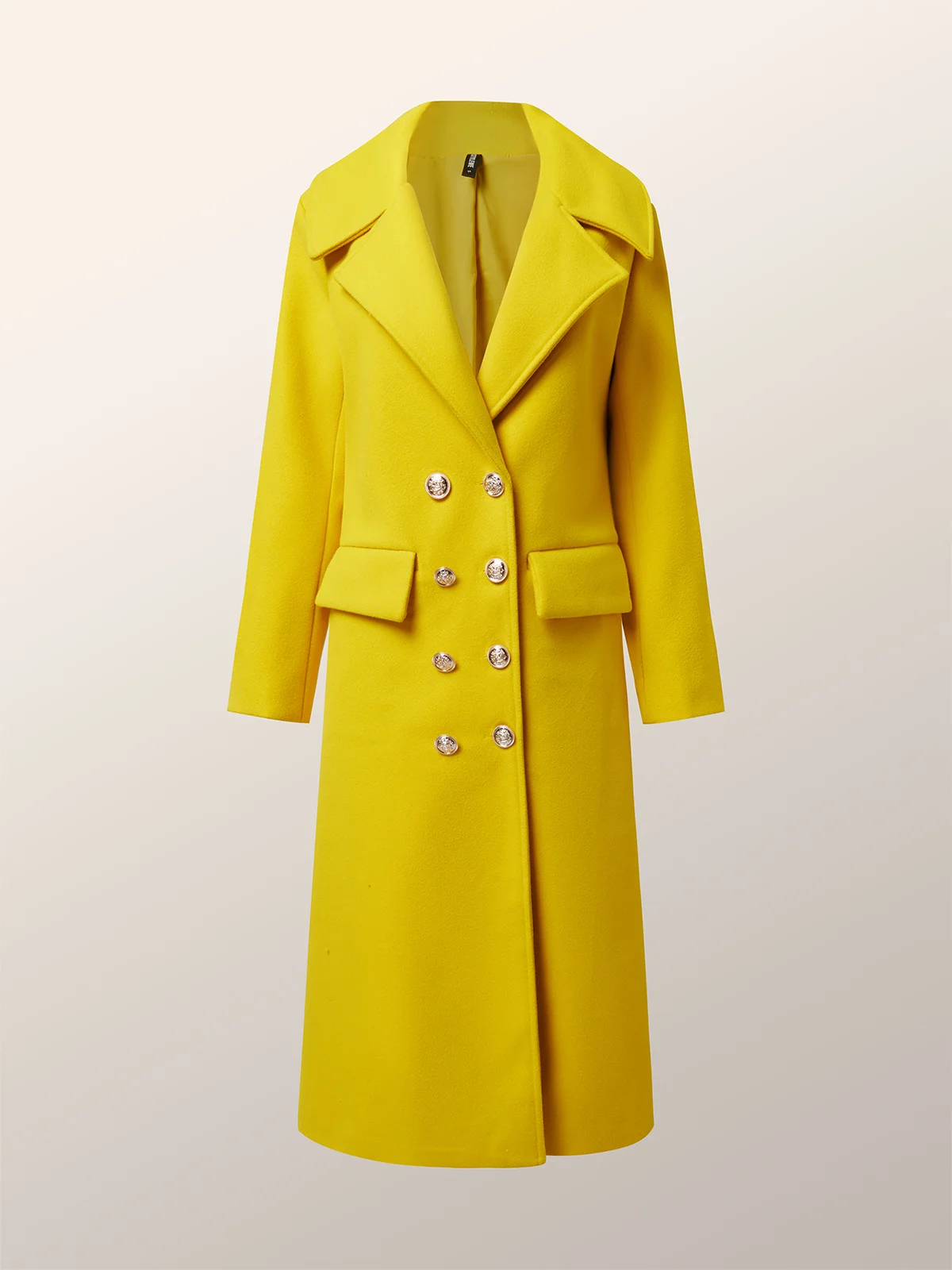 Elegant Lapel Collar Regular Fit Coat