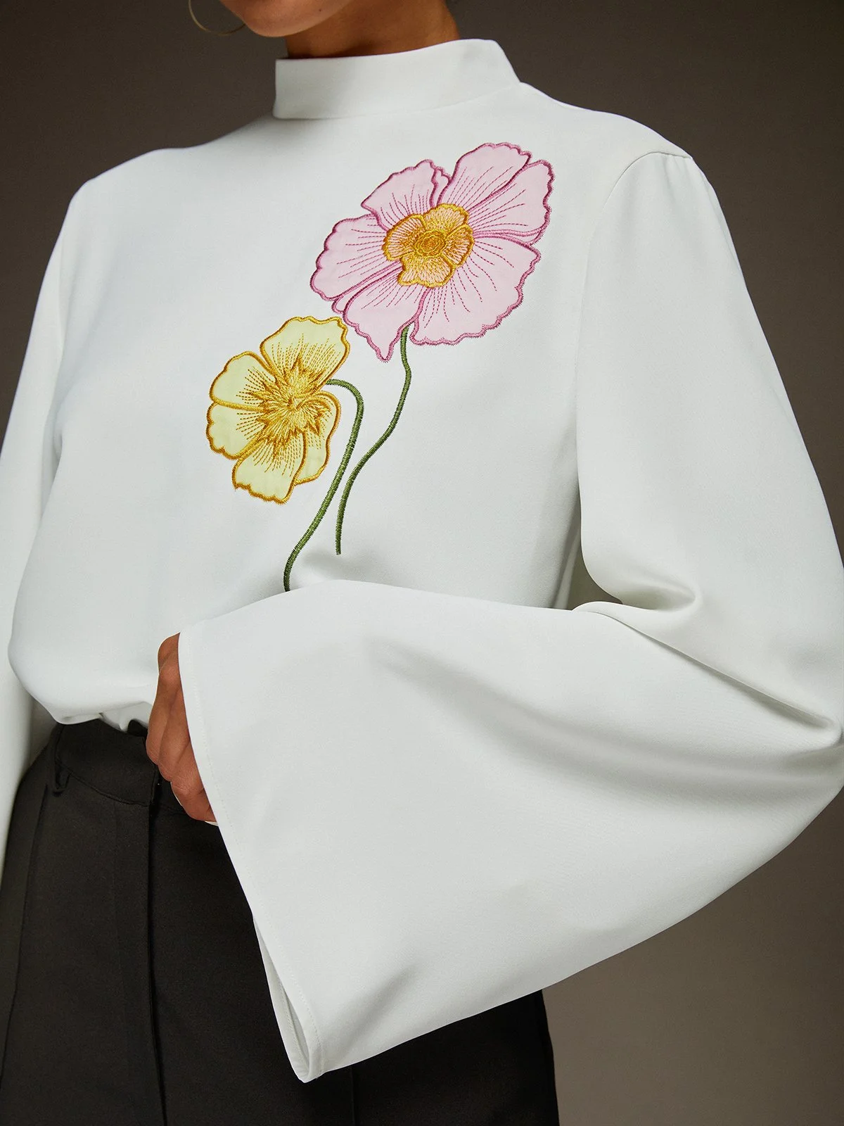 Urban Floral Embroidered Blouse