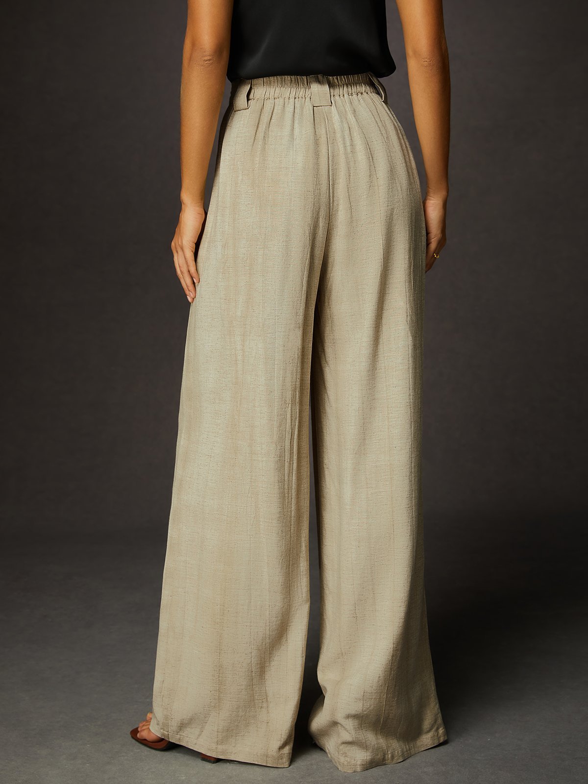 Casual Linen Wide Leg Pants