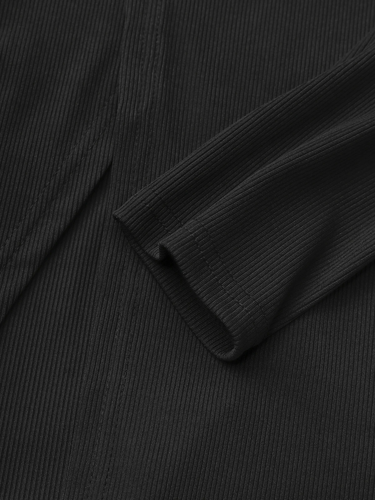 Plain Daily Long sleeve Regular Fit Simple T-Shirt | stylewe