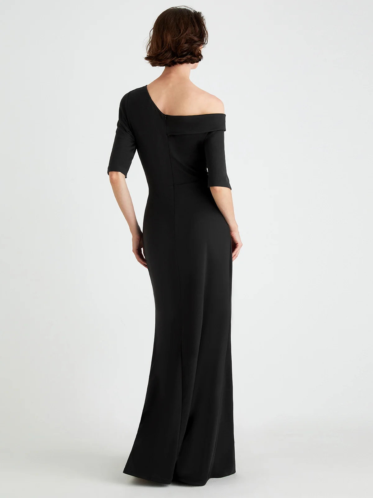 Regular Fit Elegant Evening Black Maxi Dress Wedding | stylewe