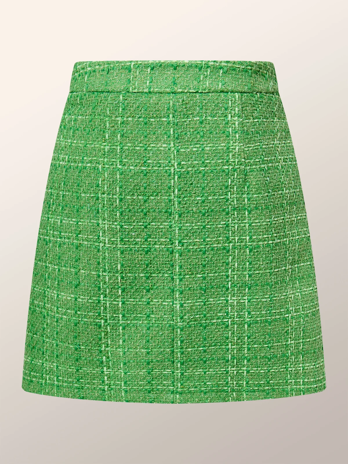 High Waist Daily Elegant Plain Regular Fit Skirt