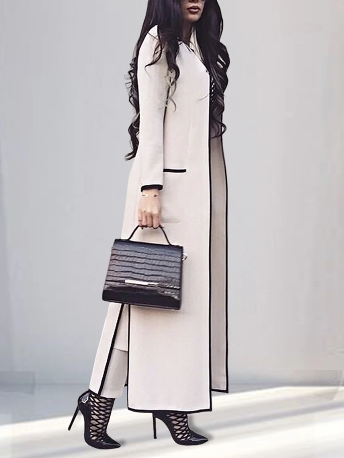 Loose Simple Long Sleeve Overcoat