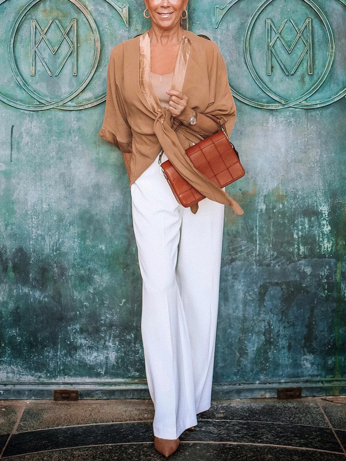 Casual V Neck Loose Plain Kimono