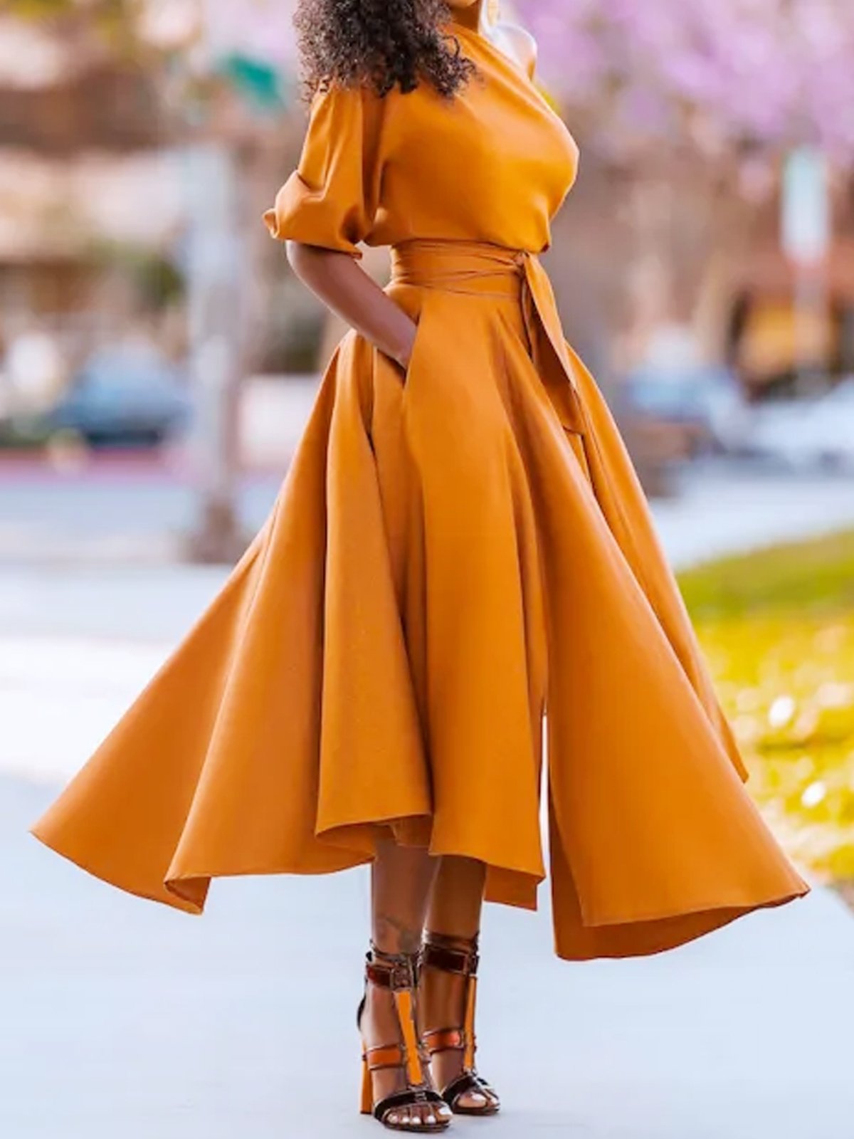 elegant-asymmetrical-plain-regular-fit-dress-stylewe