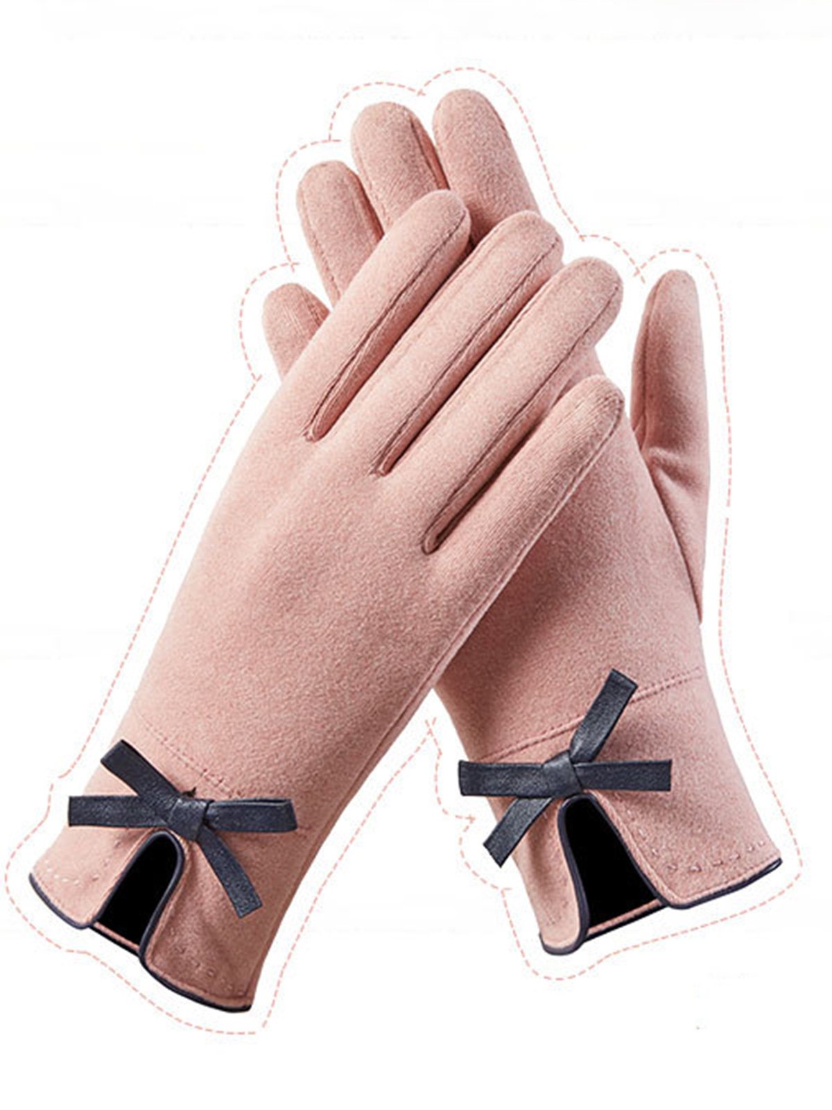 Elegant Bowknot Warmth Gloves