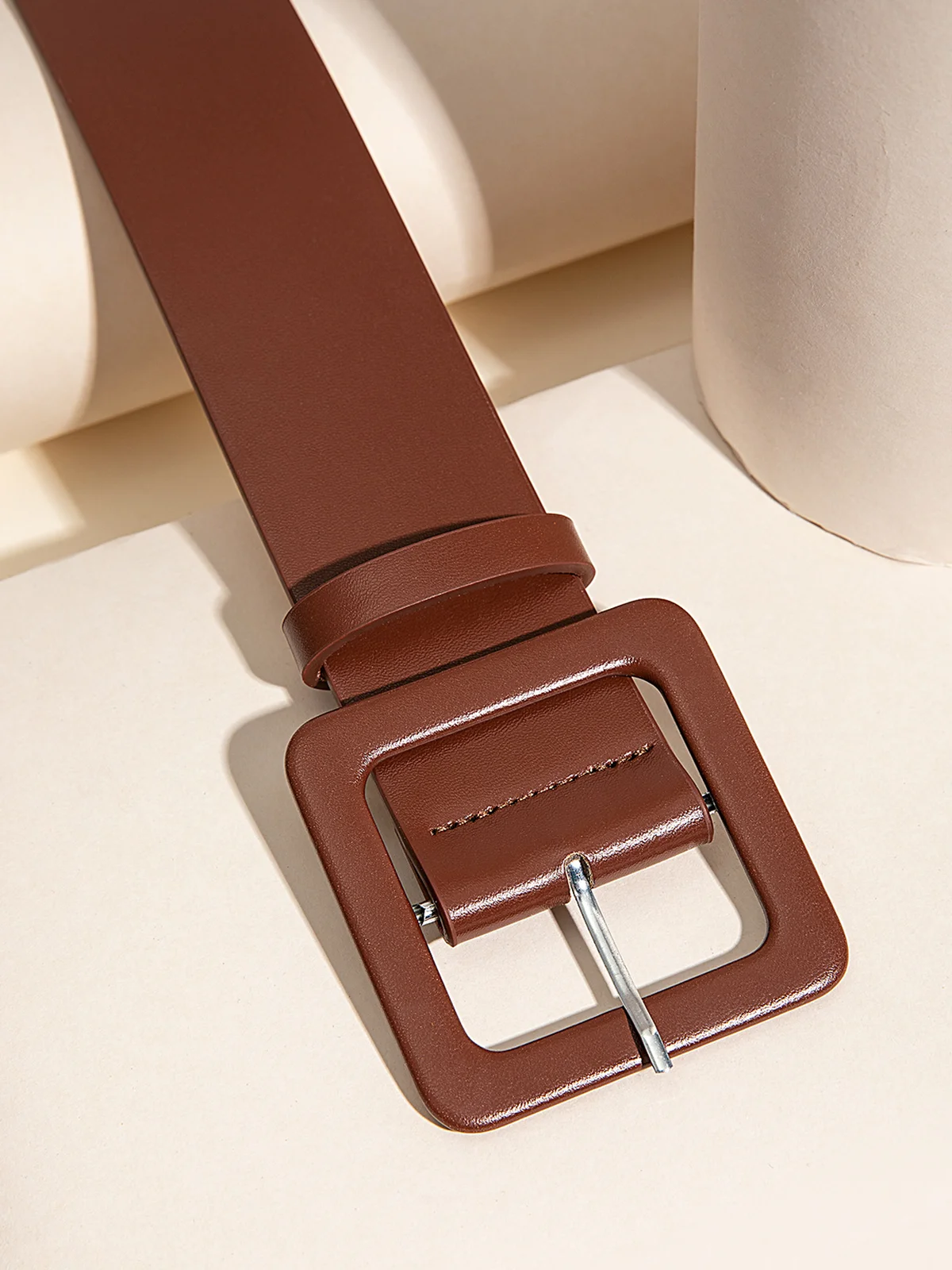 Minimalist Square Buckle Belt