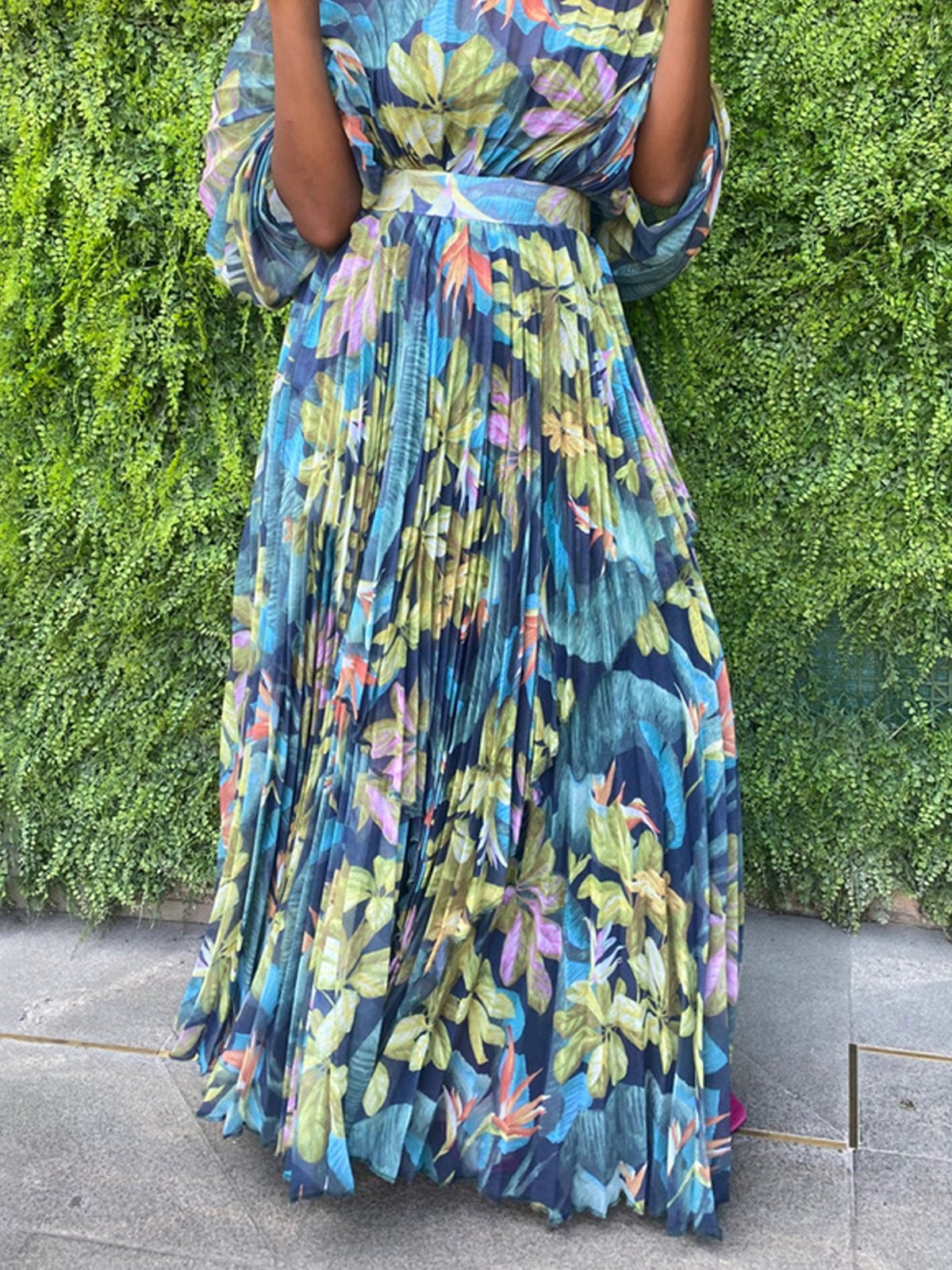 Regular Fit Elegant Floral Maxi Skirt