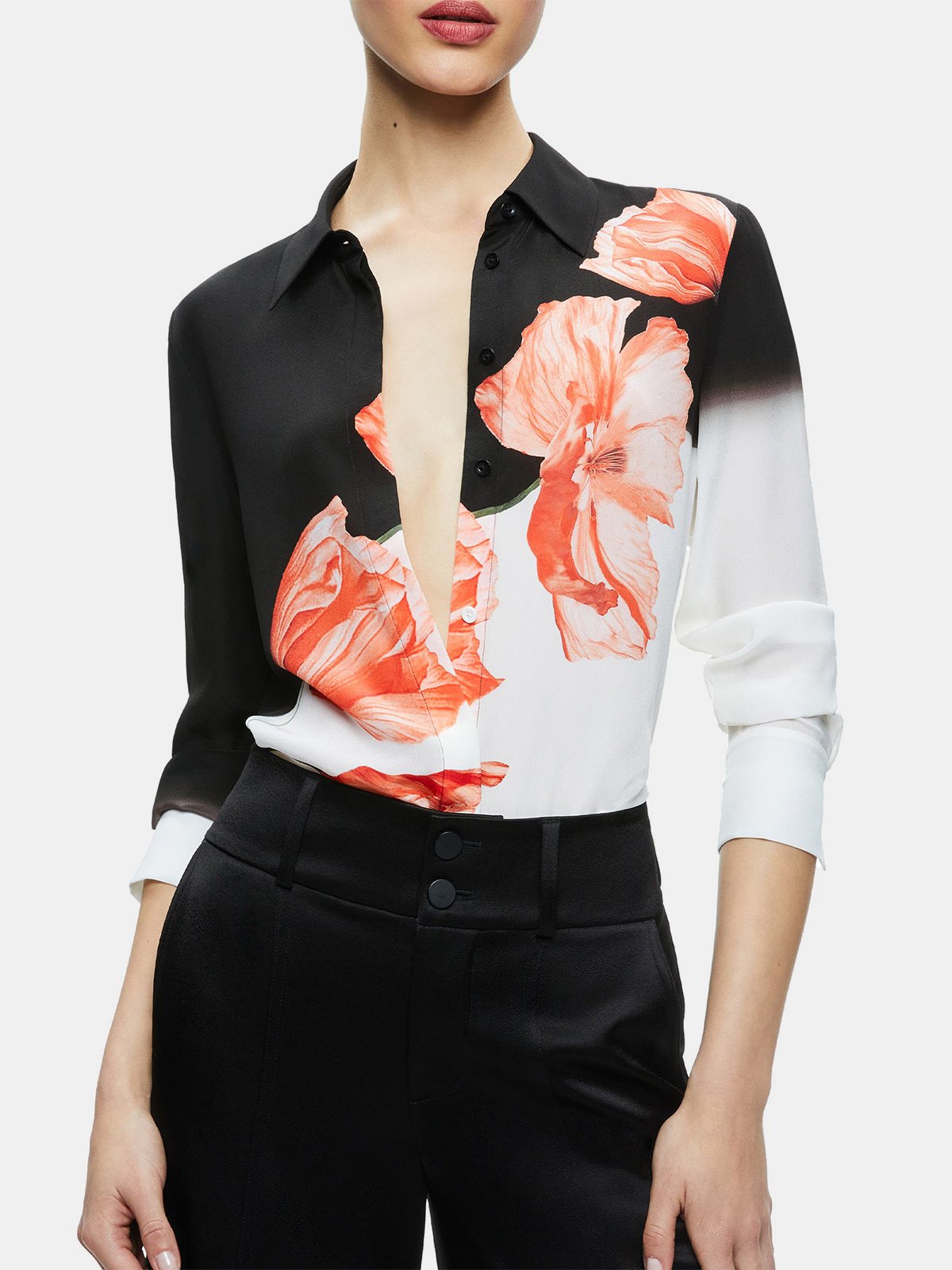 Urban Chic Floral Print Shirt