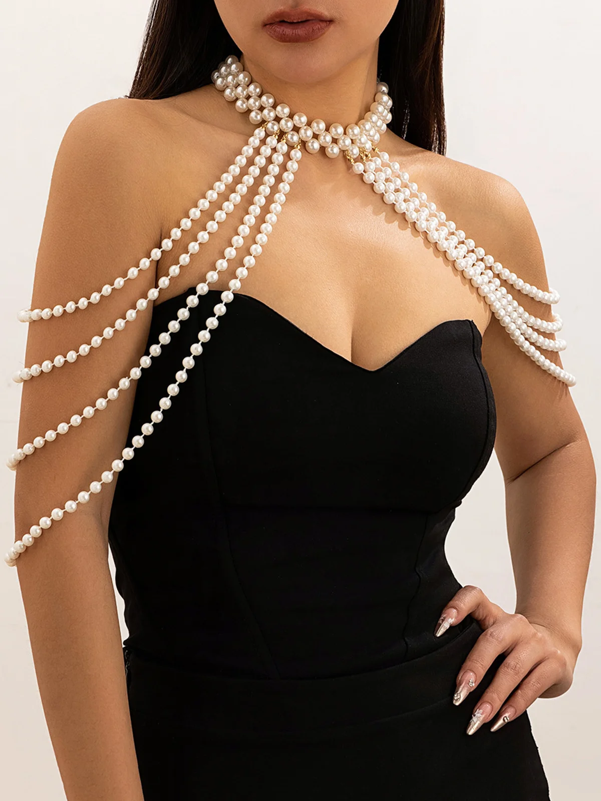 Elegant Imitation Pearl Body Jewelry