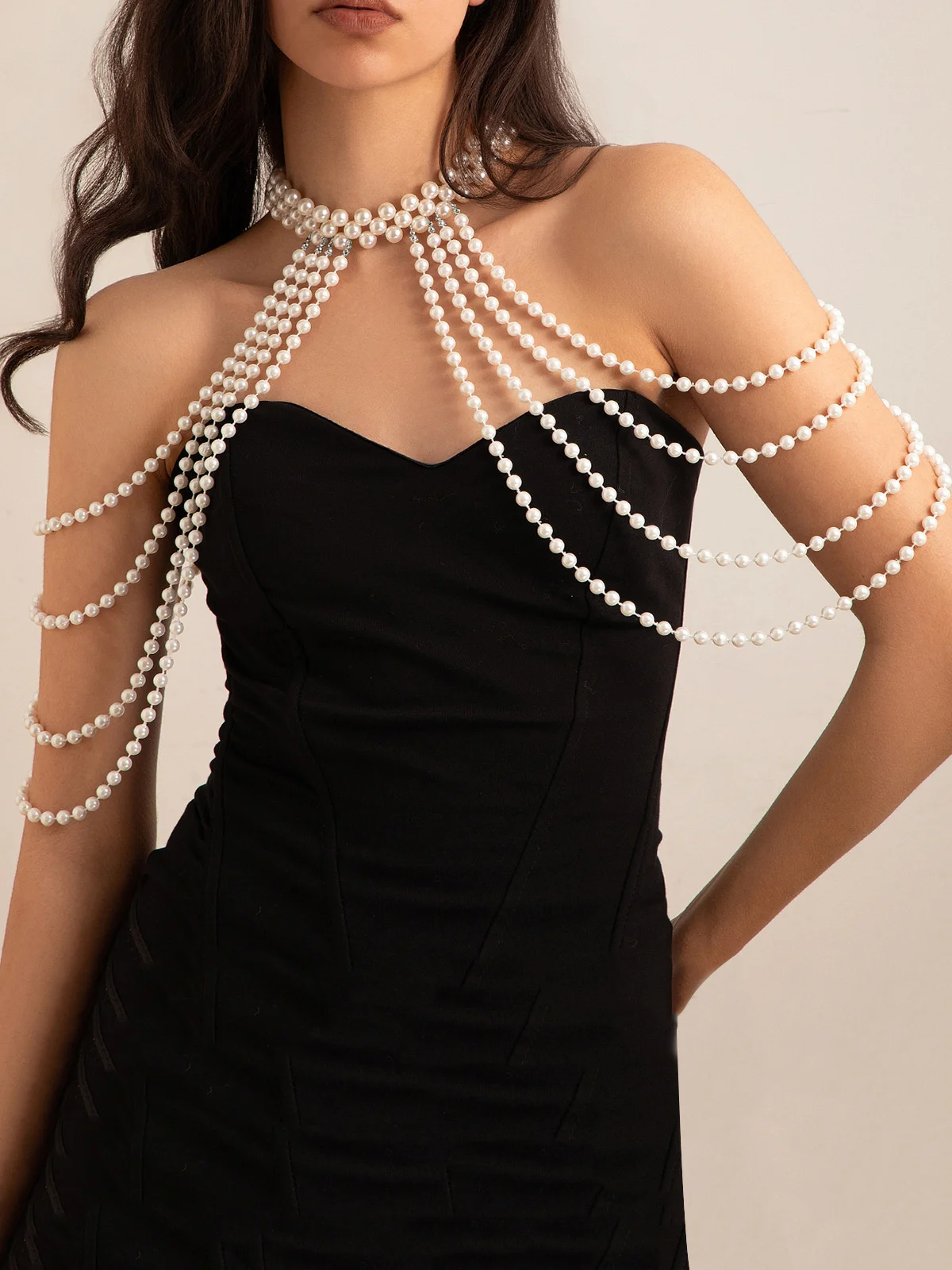 Elegant Imitation Pearl Body Jewelry