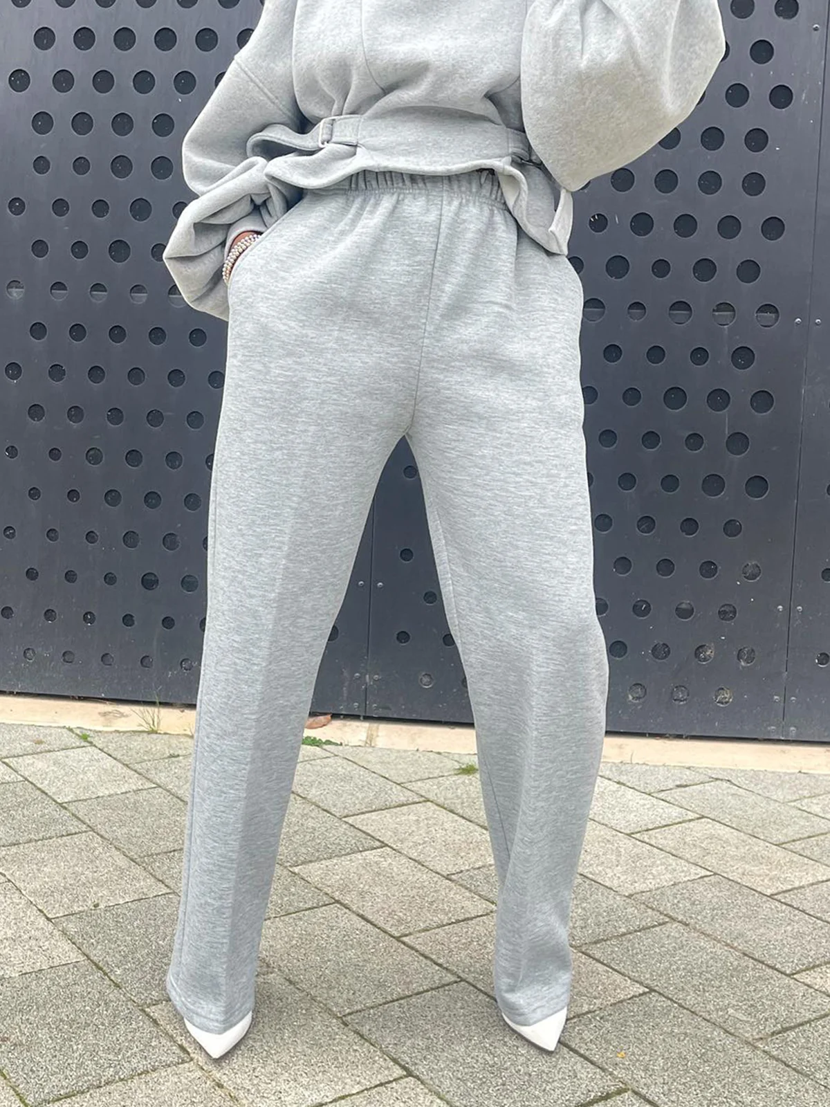  Casual Straight Sweatpants with Pocket