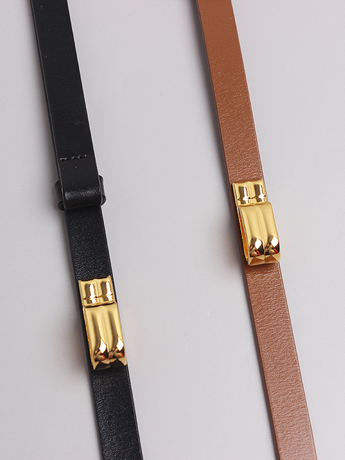 Irregular Hollow Out Split Leather Belt