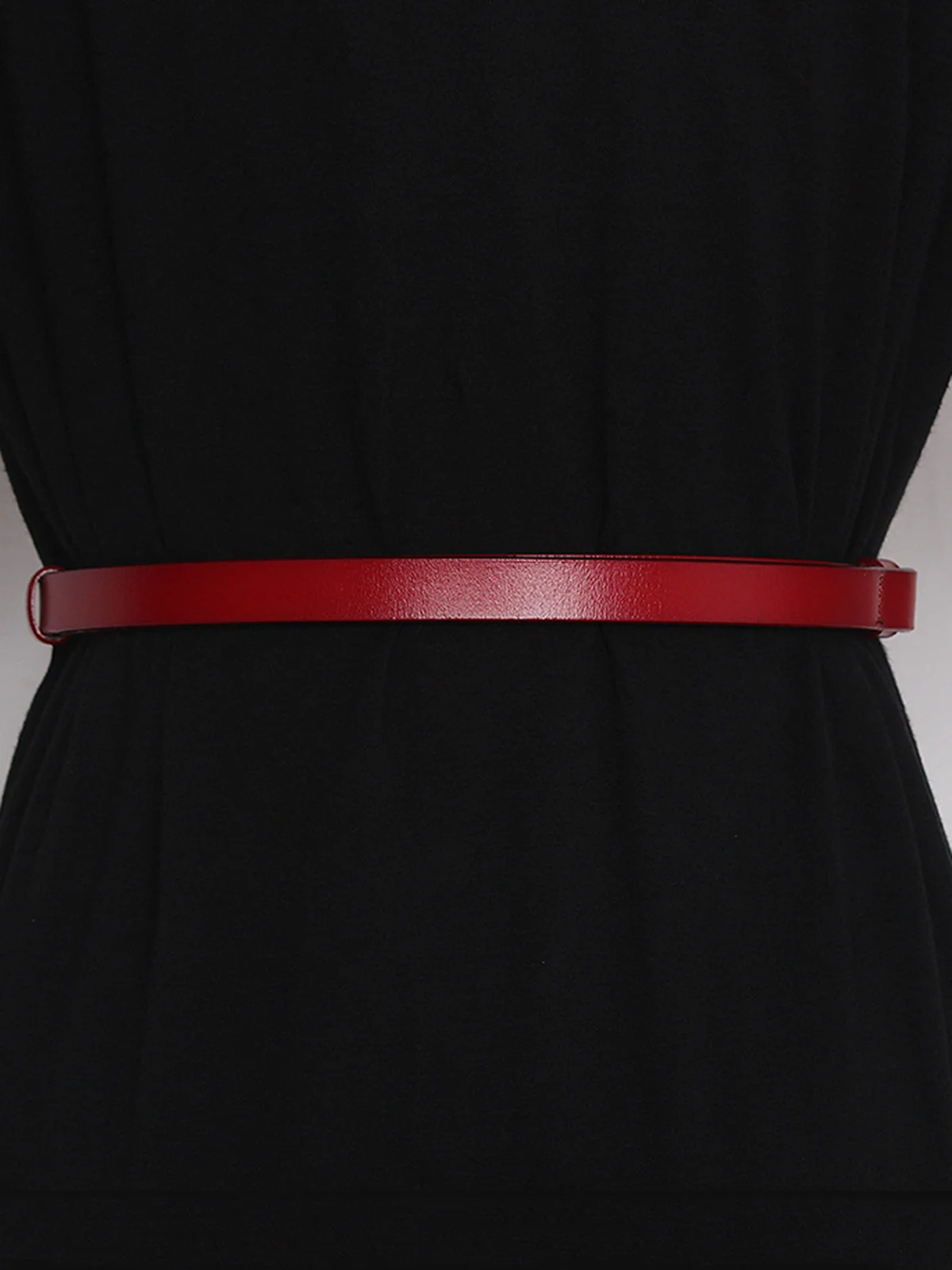 Irregular Hollow Out Split Leather Belt