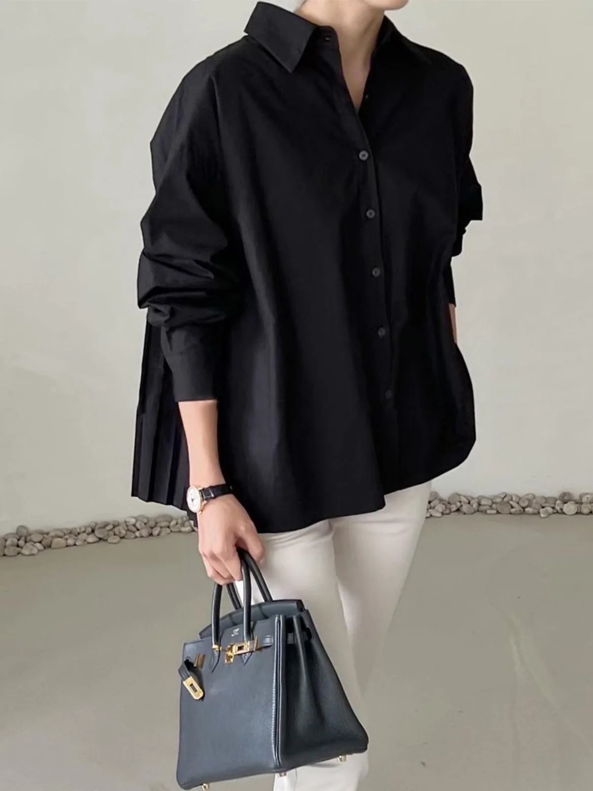 Urban Pleated Loose Shirt