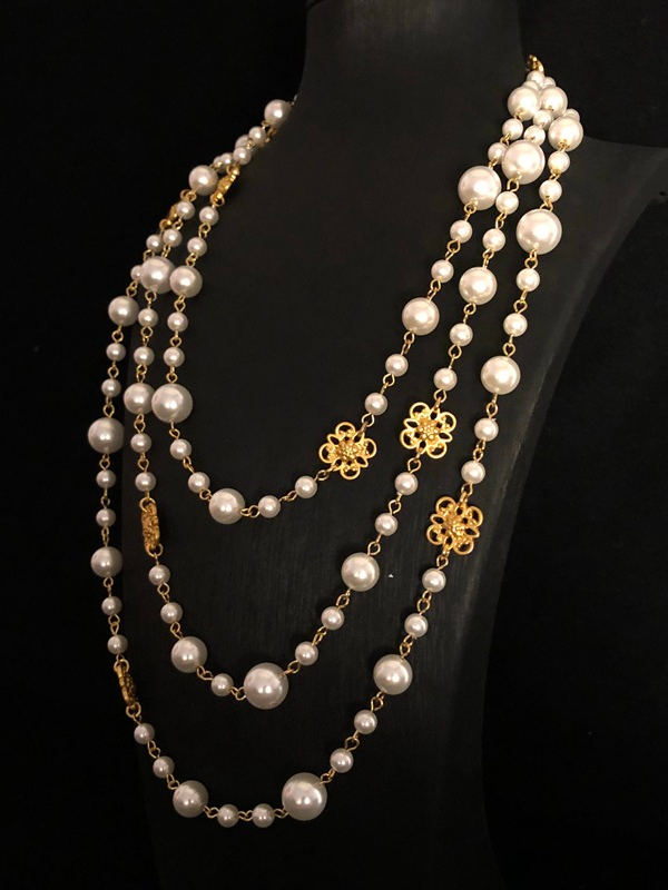 Luxury Multi-Layered Chain Pearl High-End Necklace