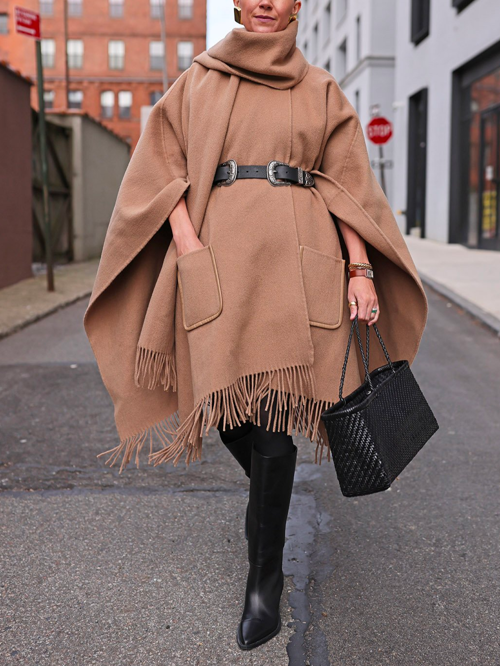 Plain Loose Urban Cloak With No Belt