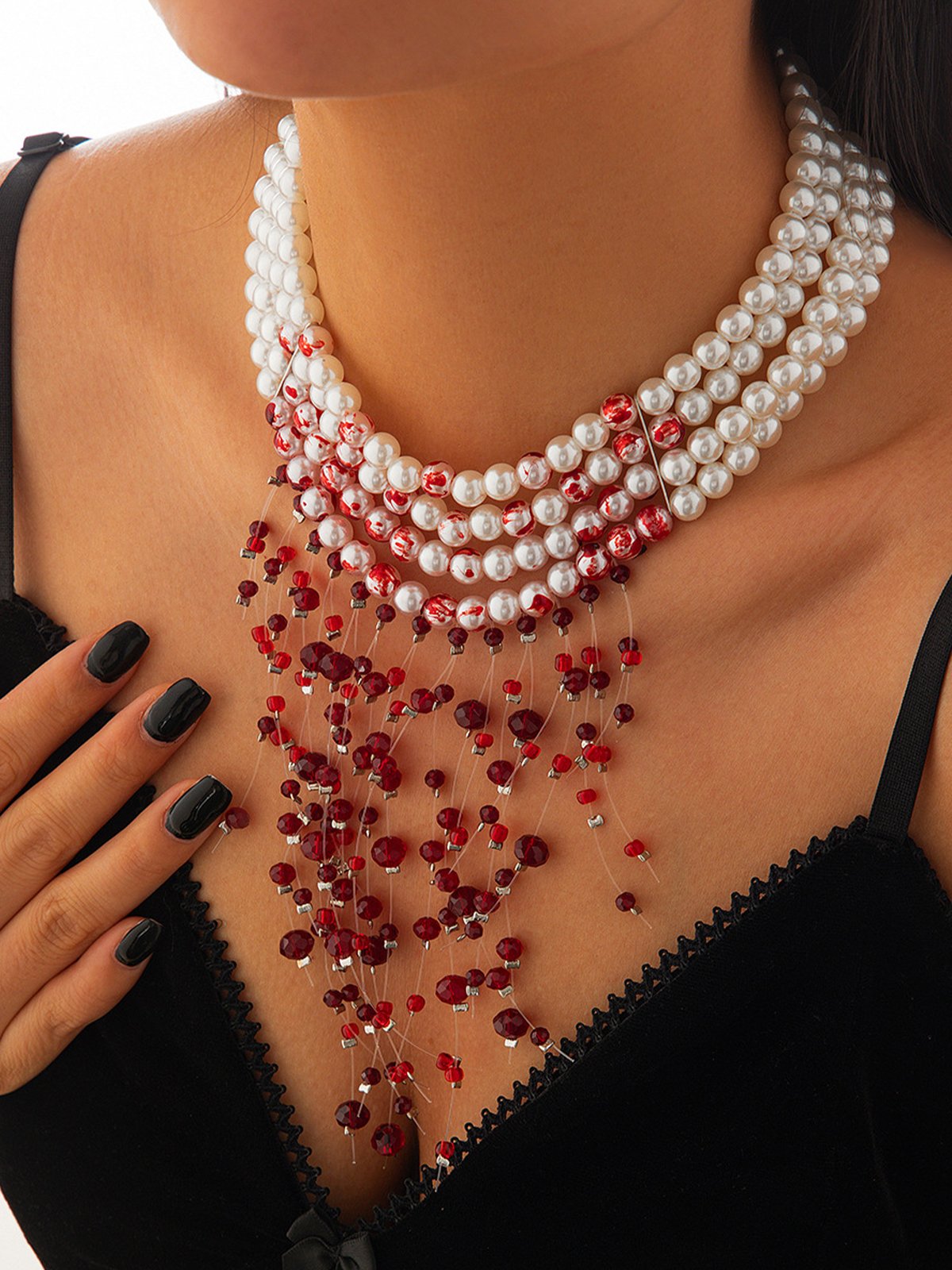 Elegant Pearl Crystal Layer Sets