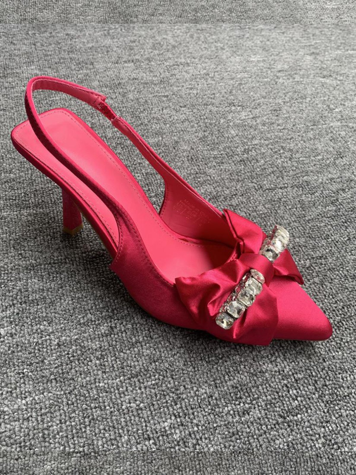 Bow Elegant All Season Satin Stiletto Heel Flat