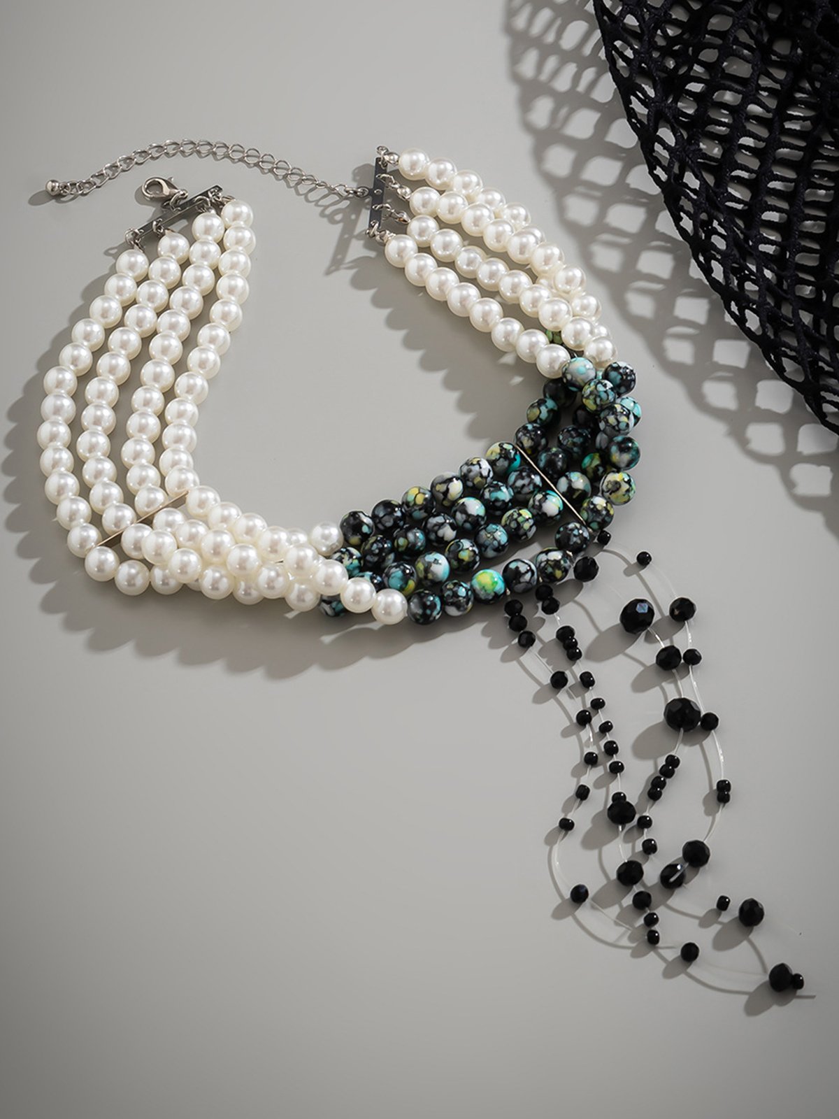 Elegant Acrylic Pearl Chain Necklaces