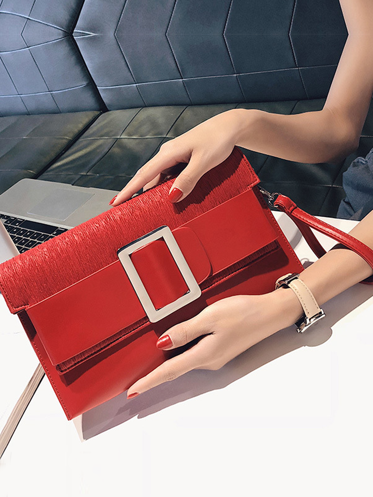 PU Elegant Clutch Bag