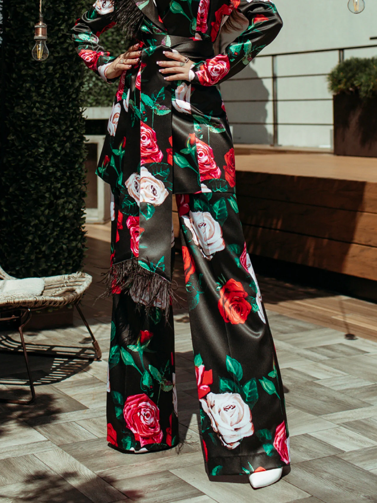 Loose Urban Floral Fashion Pants