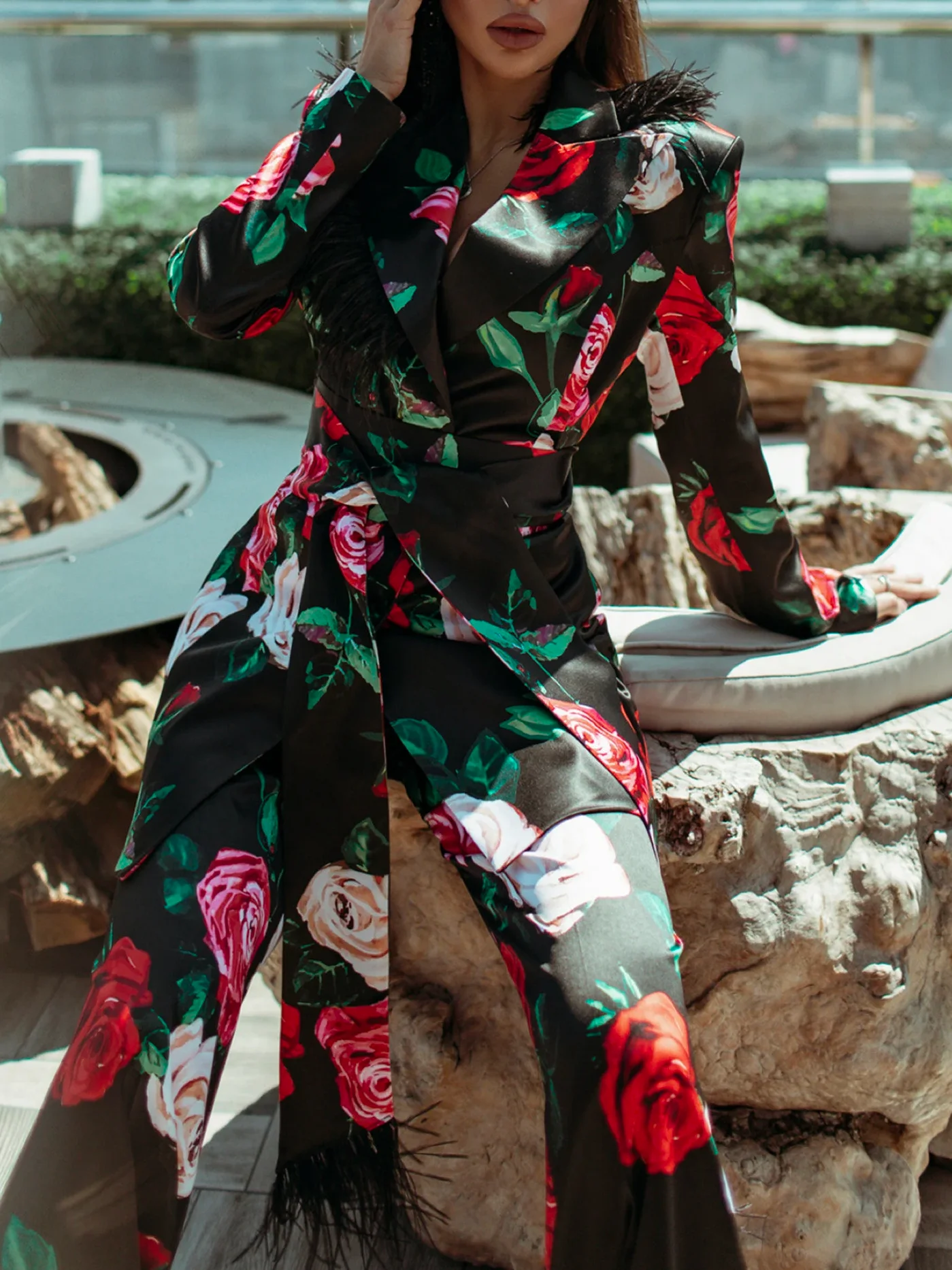 Loose Urban Floral Fashion Pants