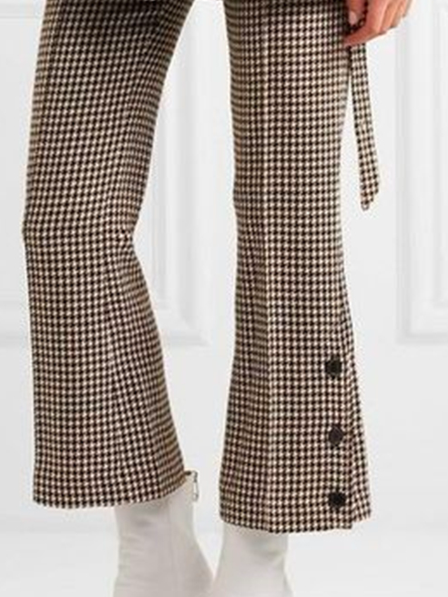 Regular Fit Urban Houndstooth Fashion Pants