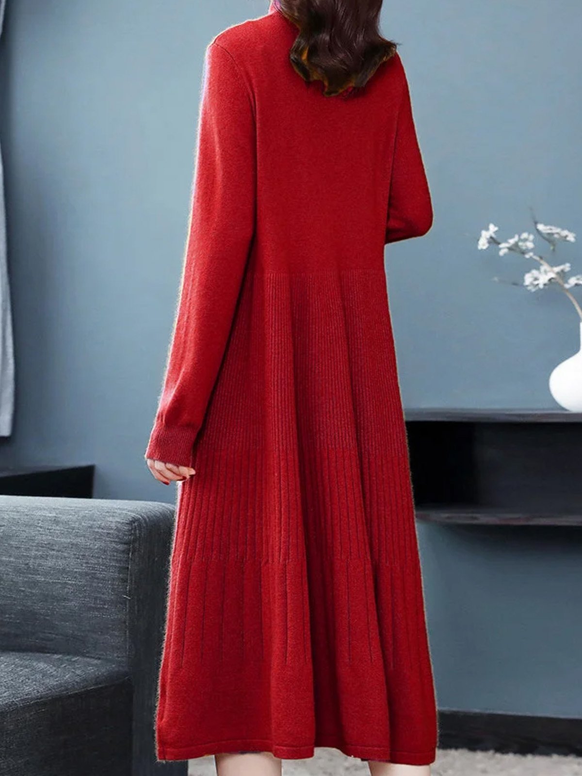 Regular Sleeve Regular Fit Urban Sweater Dress