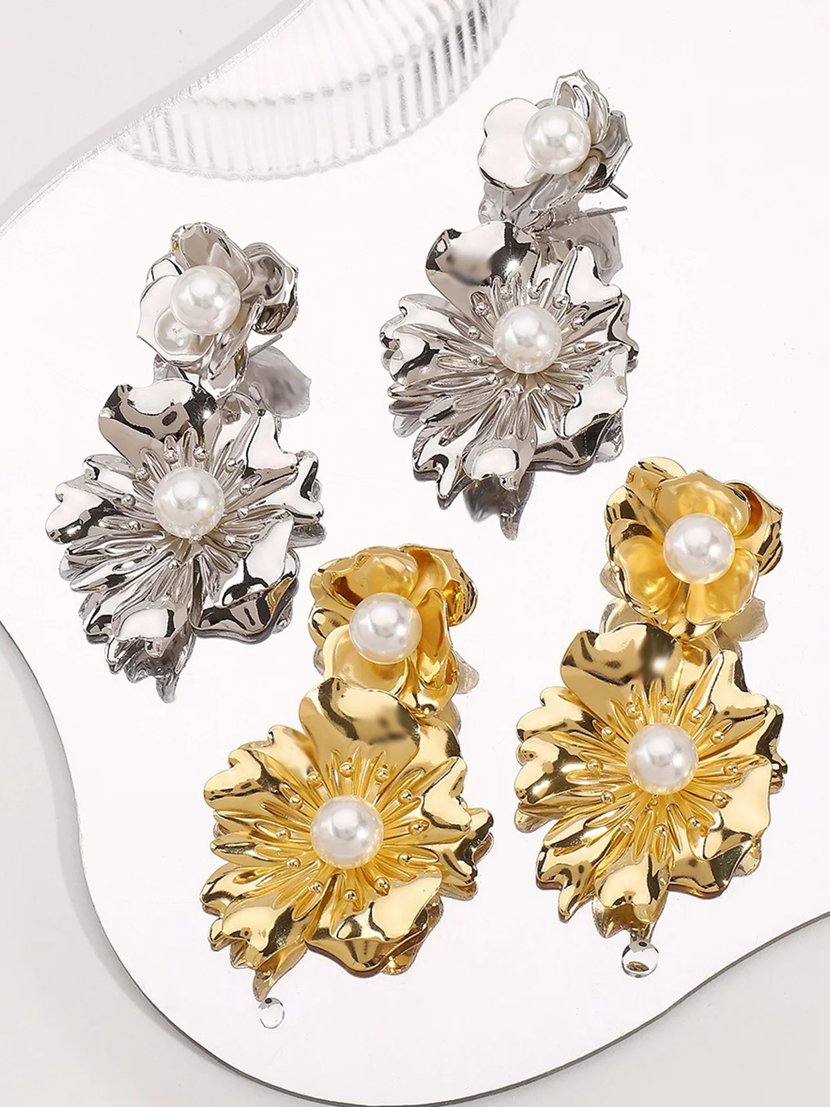 Elegant Floral Dangles