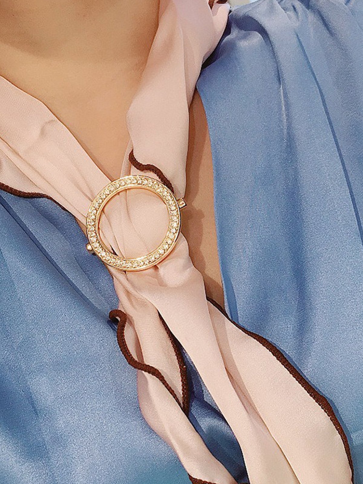 Daily Plain Elegant Scarf Buckle