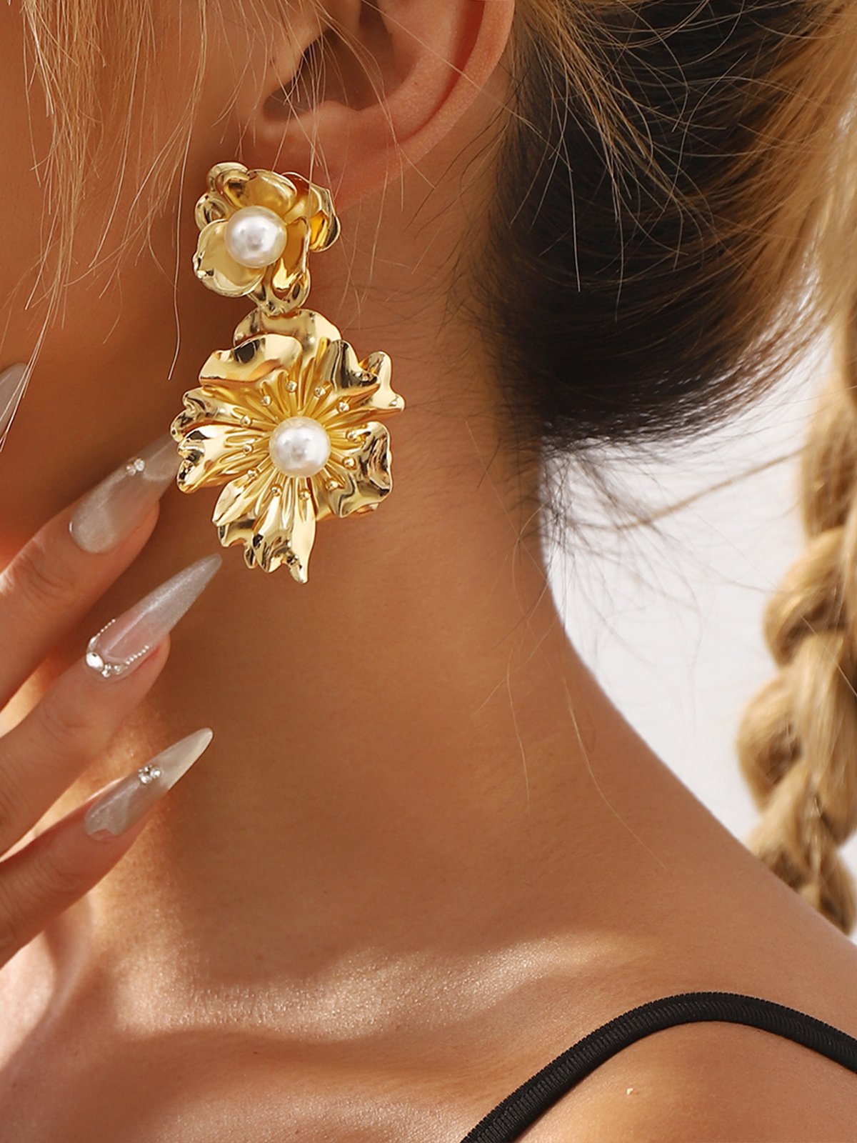 Elegant Floral Dangles