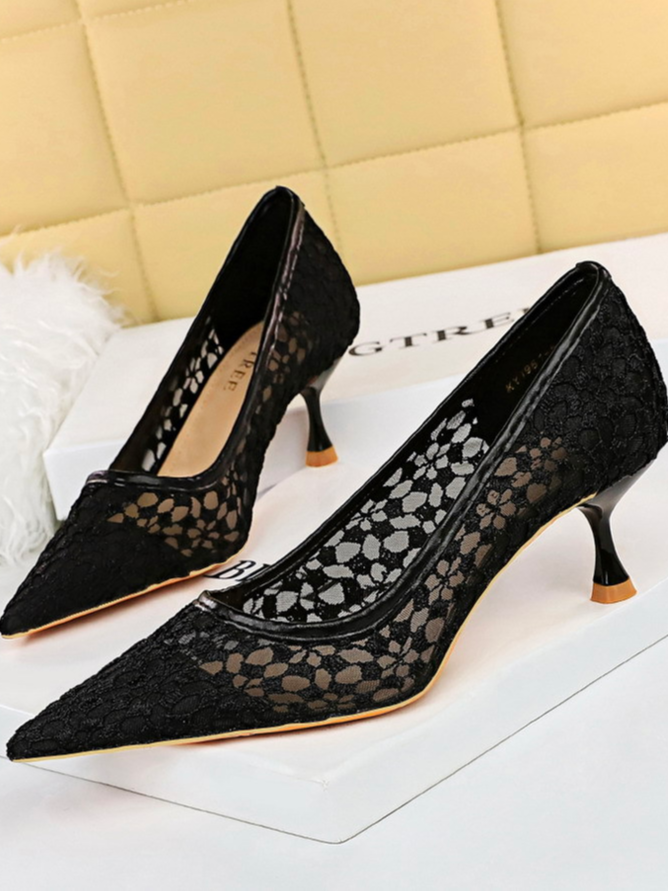 Mesh Elegant Abstract All Season Flat