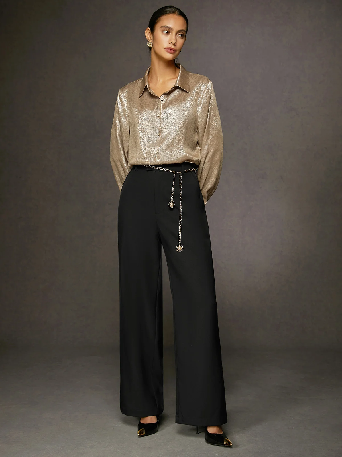 Urban Plain Pockets Fashion Straight Pants