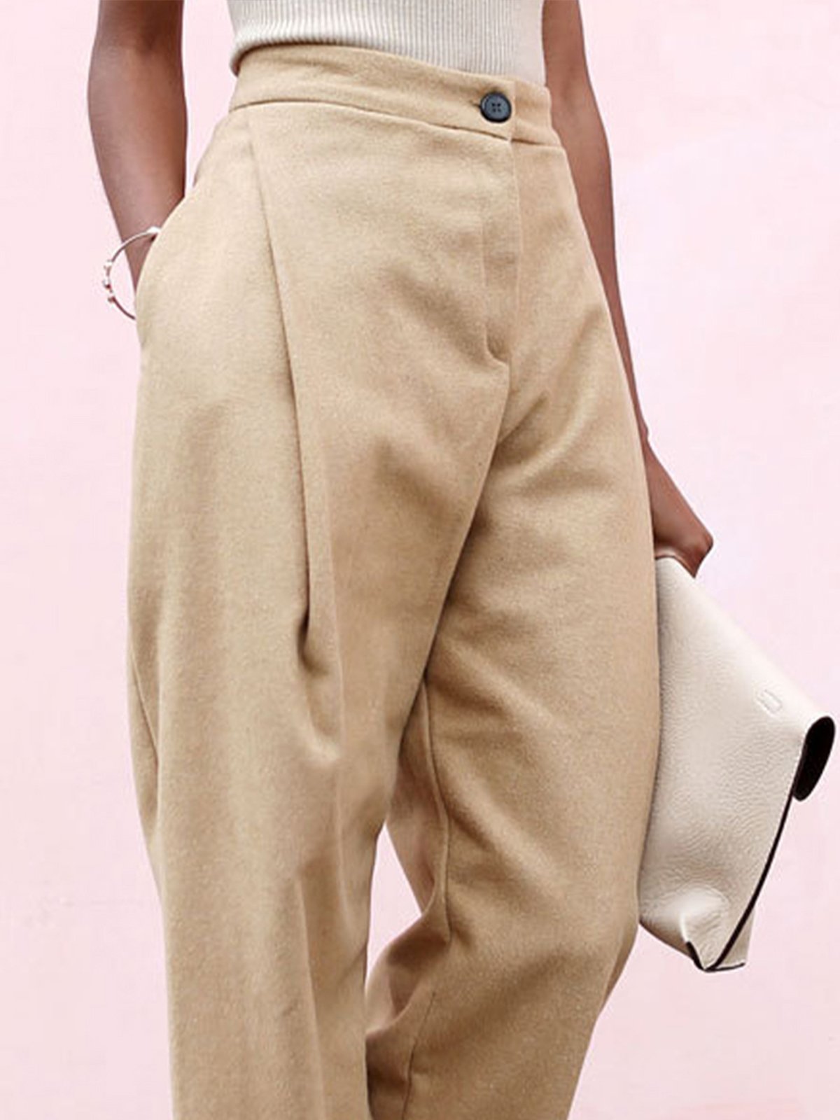 Plain Regular Fit Urban Fashion Pants