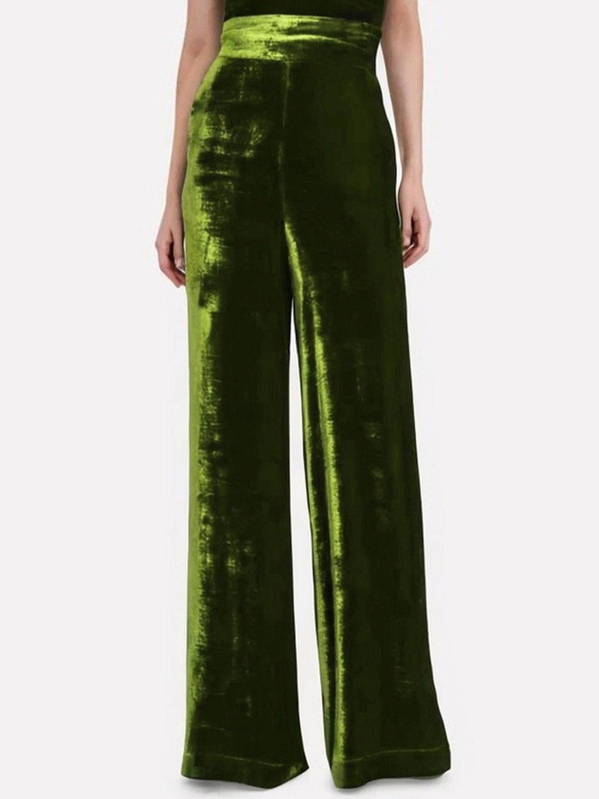 Plus Size Urban Plain Velvet Fashion Pants