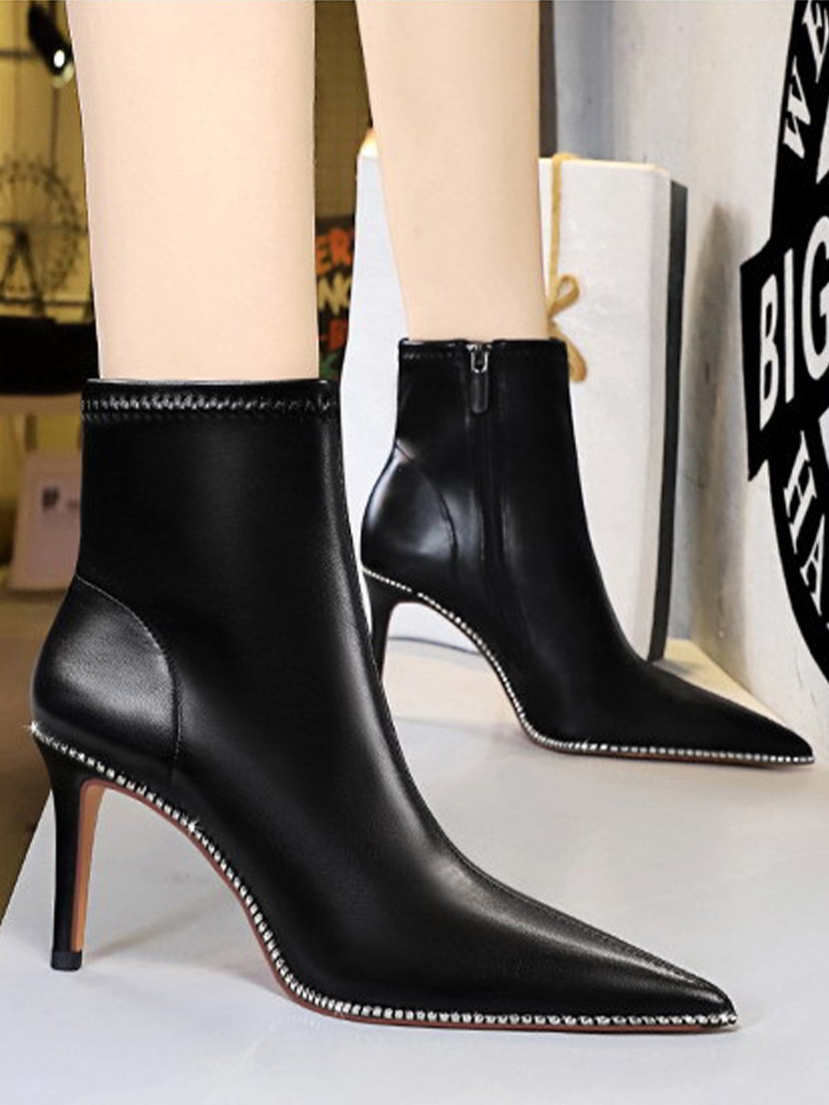 Plain Urban Pu Autumn Boots