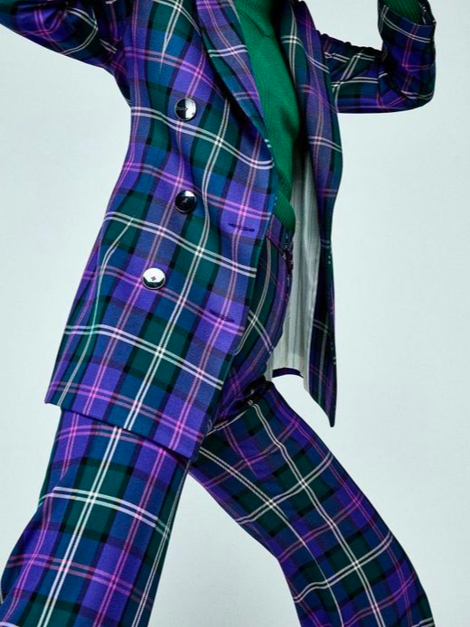 Regular Sleeve Plaid Urban Blazer