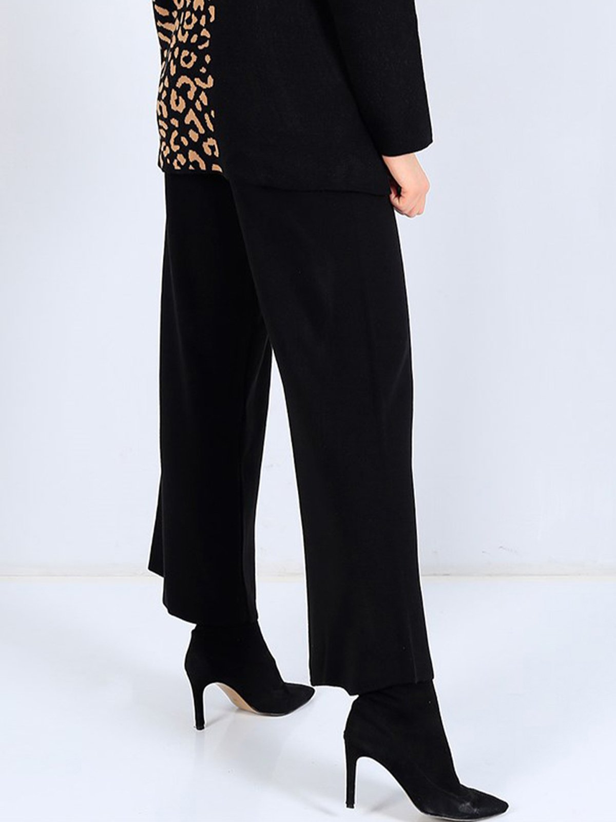 Wide leg Regular Fit Casual Sweater Pants