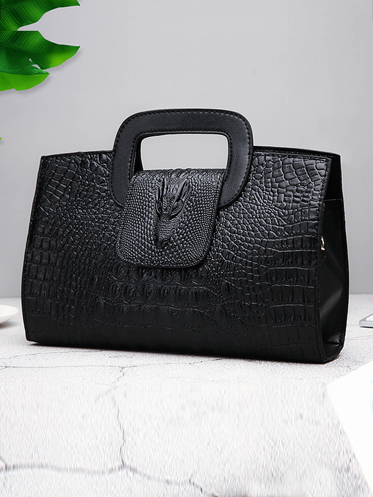 PU Elegant Clutch Square Bag