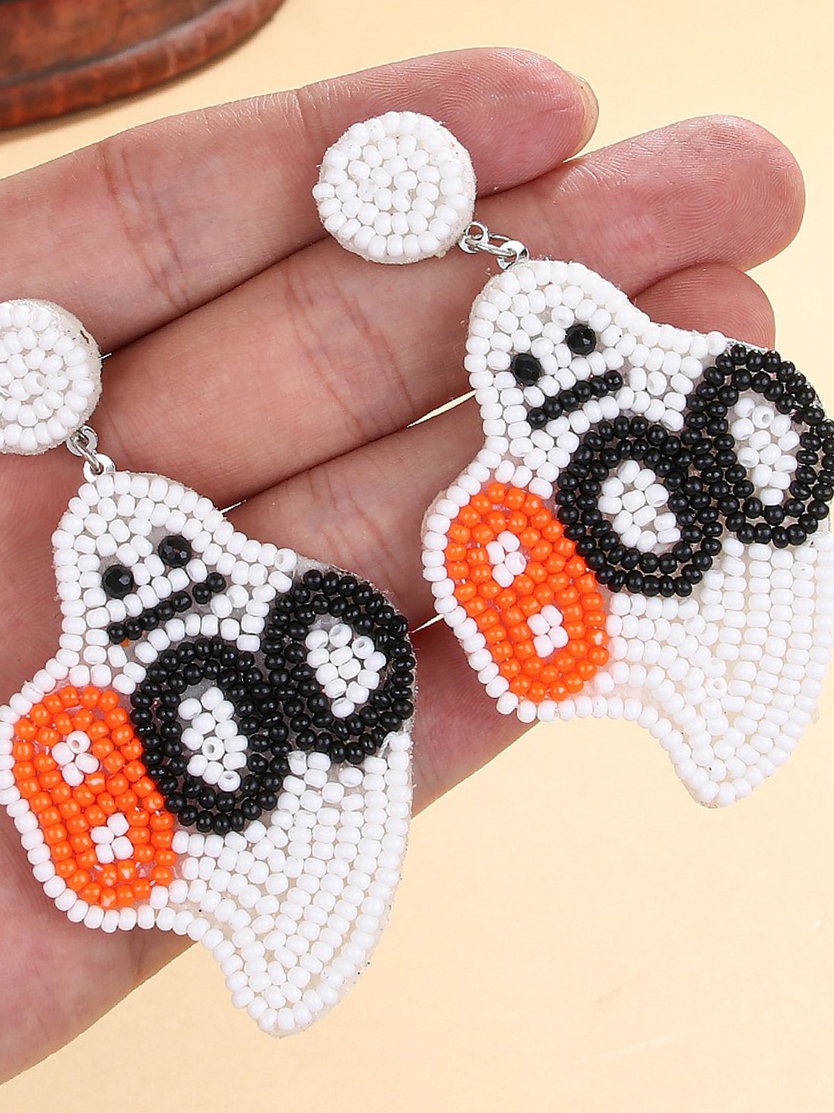 Halloween Urban Pumpkin Pattern Text Letters Dangle