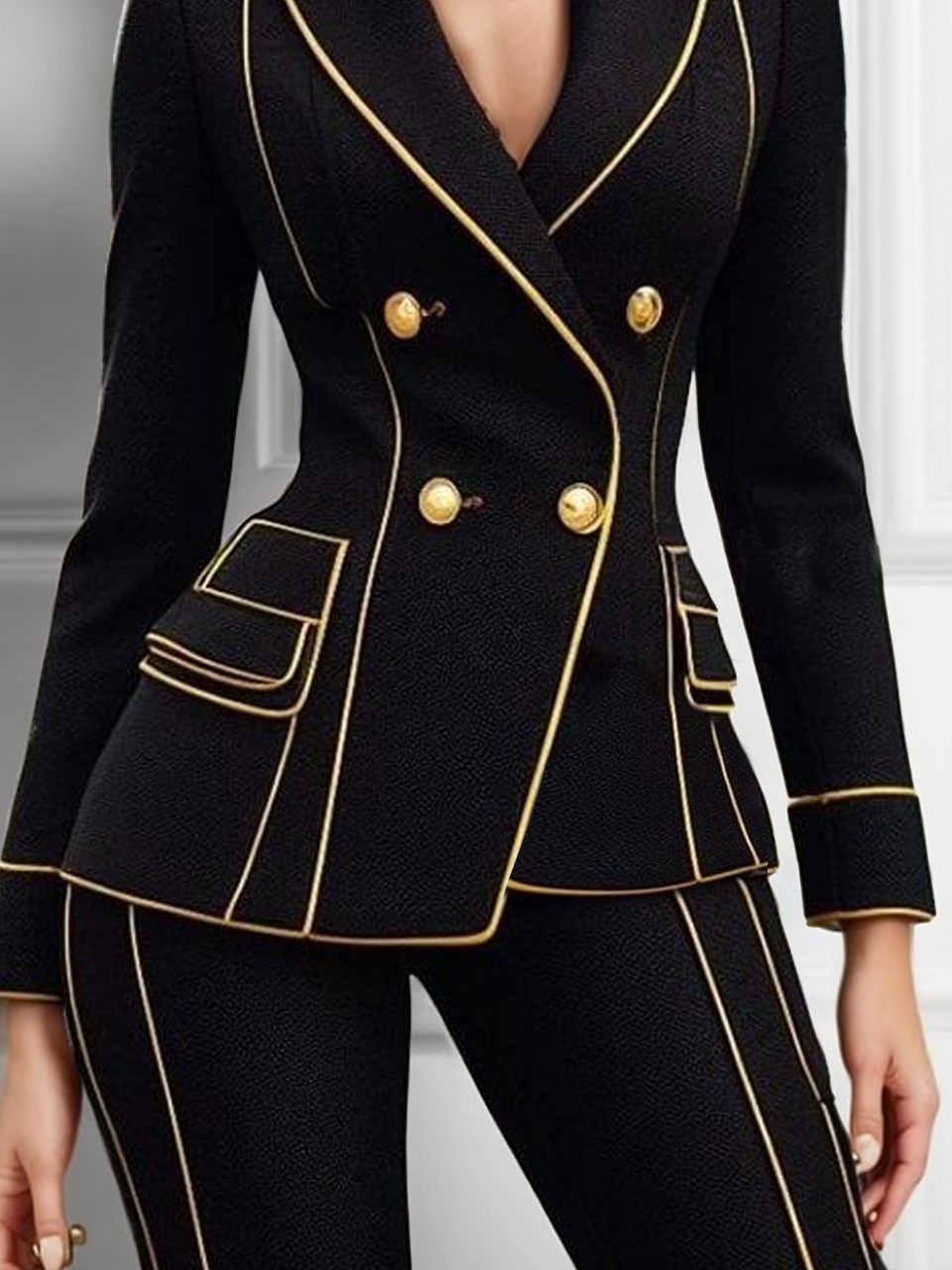 Regular Sleeve Lapel Collar Urban Regular Fit  Blazer