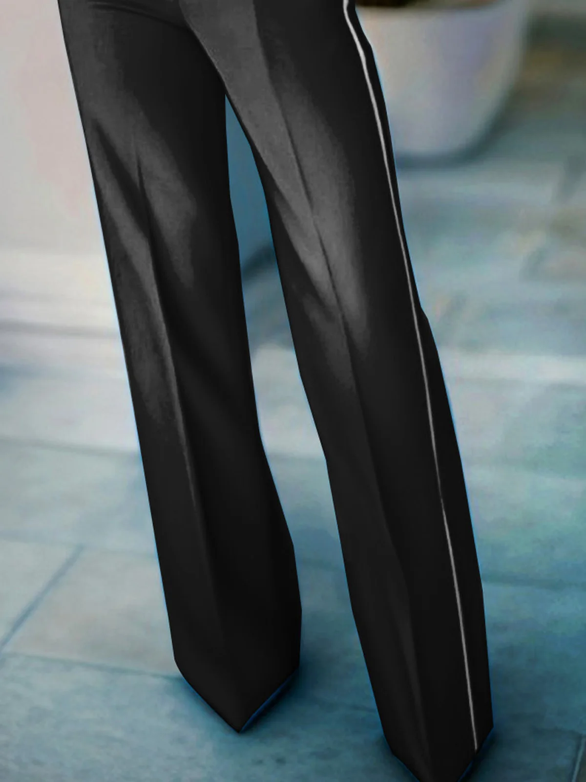 Urban Color Block Straight Pants