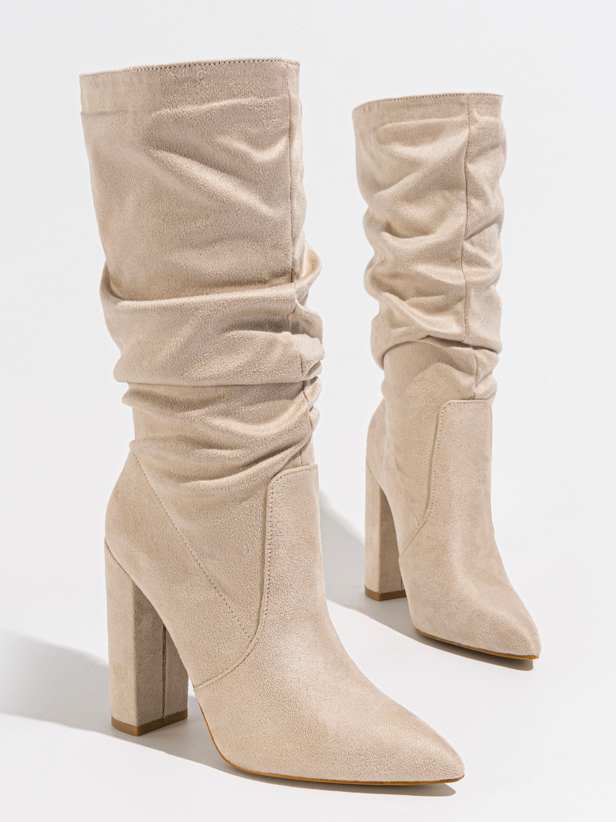 Suede Plain Urban Fashion Boots